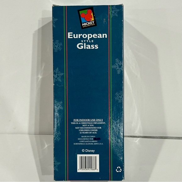 Mickey Mouse Christmas Ornament European Style Glass - Picture 5 of 9